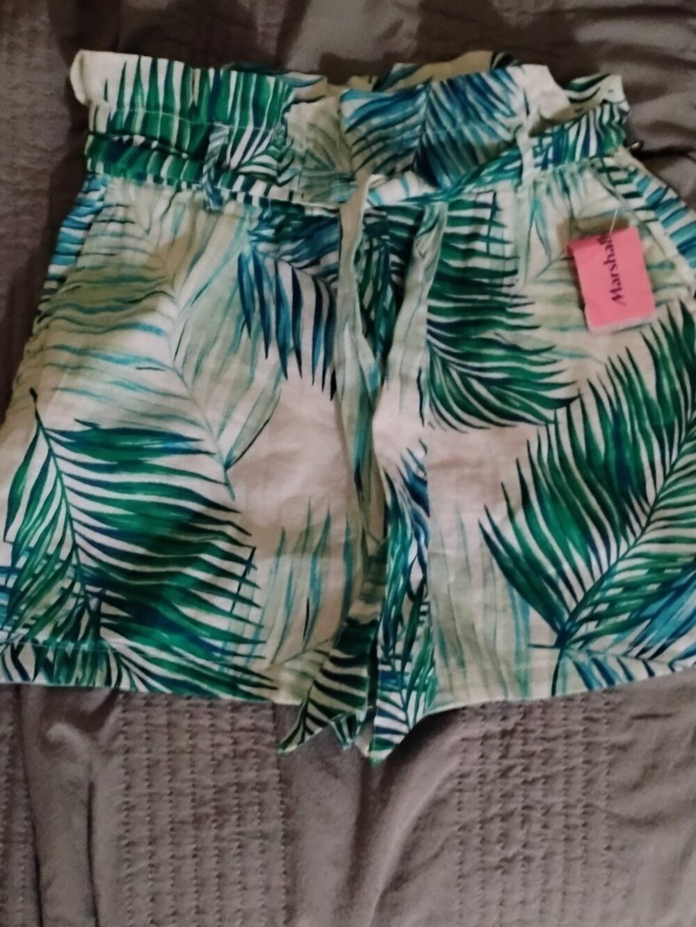 Tahari Linen Tropical Shorts